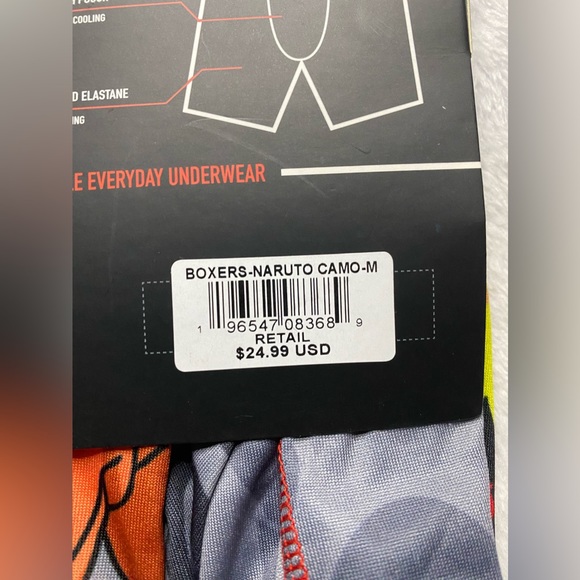 PSD Men’s Sz M (32-34) Focus Fit Boxer Brief Underwear Naruto Camo NWT $24.99 - Picture 4 of 4